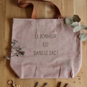 Le cabas personnalisé <br />Chevron terracotta