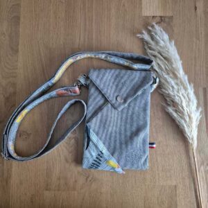 Sac Origami version anse fine – Édition "Tropicale" & Jean Noir chiné